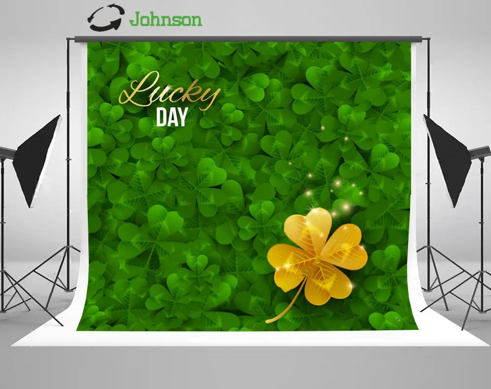 Sparkly Gold Shiny Four Leaf Clover Saint Patrick's Day backdrops polyester or Vinyl cloth Computer print wall background
Sparkly Gold Shiny Four Leaf Clover Saint Patrick's Day backdrops polyester or Vinyl cloth Computer print wall background