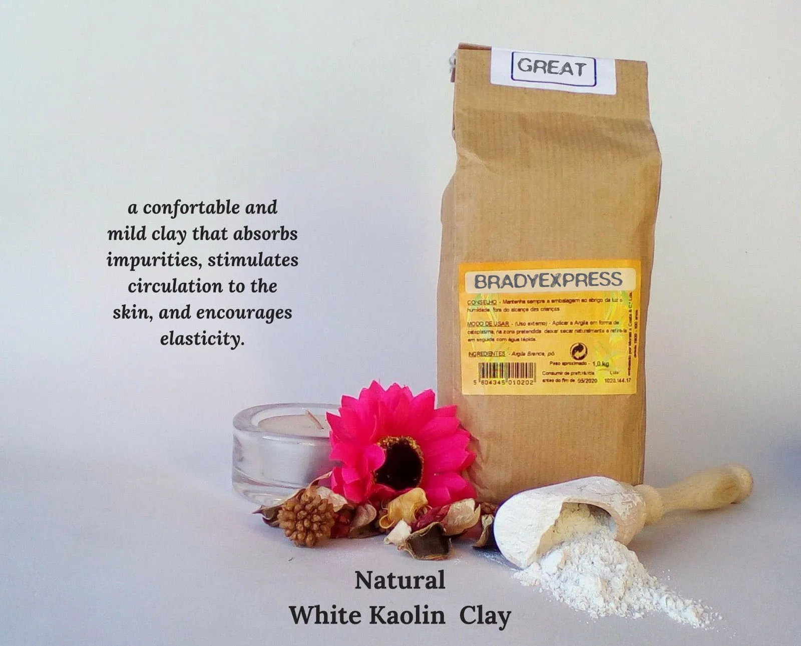 New Pure Organic White Clay Kaolin Fine Powder Hair Face Mask All Skin 1000g Free Shipping
New Pure Organic White Clay Kaolin Fine Powder Hair Face Mask All Skin 1000g Free Shipping
