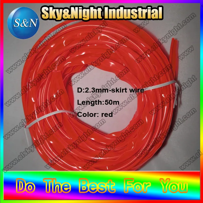 Новинка 2017 гибкая неоновая юбка wire 2.3mm red + Бесплатная доставка в десяти цветах