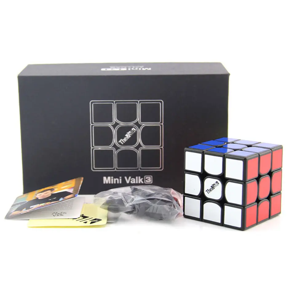Qiyi 3x3 кубик рубика Valk 3 Mini 3x3x3 волшебный куб 47 4 мм Размер слоя скоростной