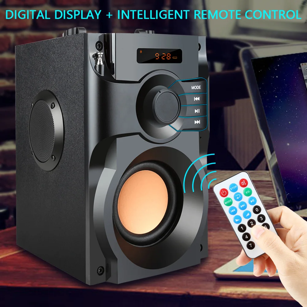 Портативный Колонка Bluetooth динамик Компьютер 2 1 Звук бар сабвуфер с FM радио TF