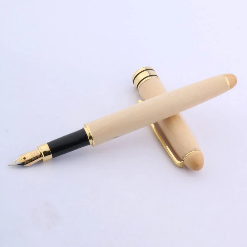 White Willow Wooden Fountain Pen ink pen High Quality Beautiful Golden Clip Medium Nib 0.7mm Stationery Office school supplies
White Willow Wooden Fountain Pen ink pen High Quality Beautiful Golden Clip Medium Nib 0.7mm Stationery Office school supplies