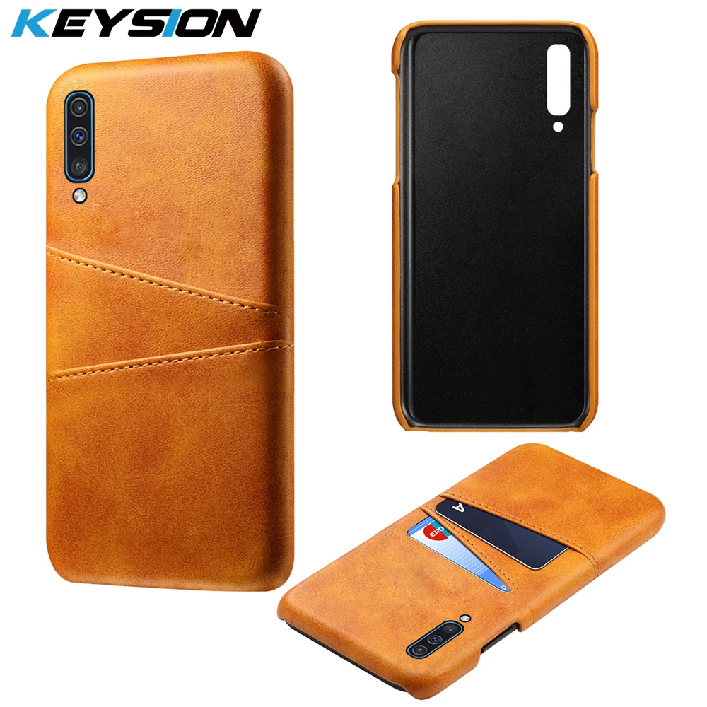 KEYSION для Samsung Galaxy A50 A70 A40 A30 A20 A10 чехол телефона из телячьей кожи PU PC с отделением