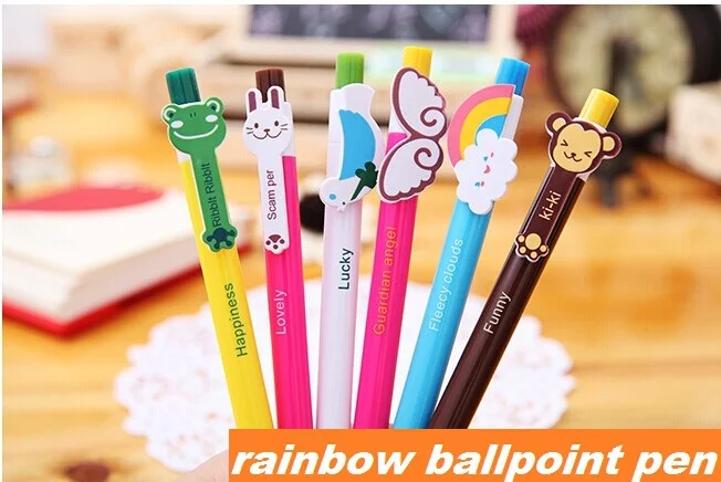 4 шт./лот шариковые ручки серии Rainbow animal Kawaii Канцелярские ручки Новинка Офисные аксессуары Школьные принадлежности
4 шт./лот шариковые ручки серии Rainbow animal Kawaii Канцелярские ручки Новинка Офисные аксессуары Школьные принадлежности