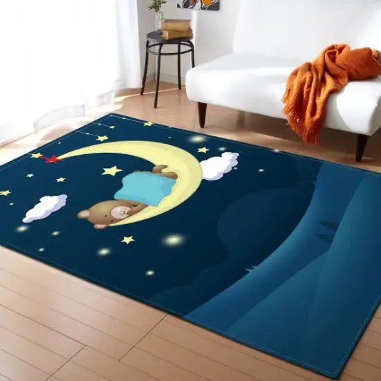 Modern creative moon star carpet baby livingroom bedroom blue area rugs kids floor play mat large size tapete soft pad
Modern creative moon star carpet baby livingroom bedroom blue area rugs kids floor play mat large size tapete soft pad
