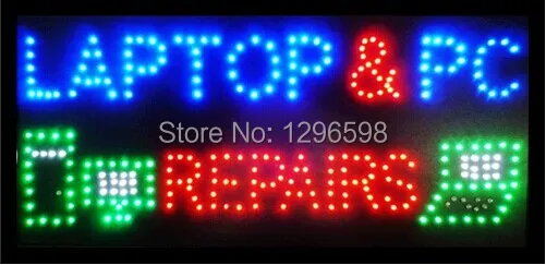 Лидер продаж 2015! Электронная светодиодная вывеска полуоткрытого типа LAPTOP & PC REPAIRS Размер: 15,5x27,5 дюймов. Бесплатная доставка DHL
Лидер продаж 2015! Электронная светодиодная вывеска полуоткрытого типа LAPTOP & PC REPAIRS Размер: 15,5x27,5 дюймов. Бесплатная доставка DHL