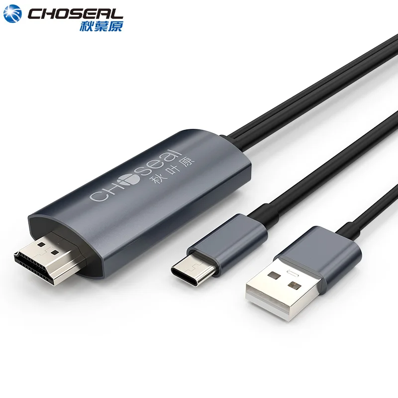 Кабель CHOSEAL Type C HDMI 4K @ 60Hz USB кабель Thunderbolt 3 для Huawei Mate 20 P20 Pro|Кабели VGA| |