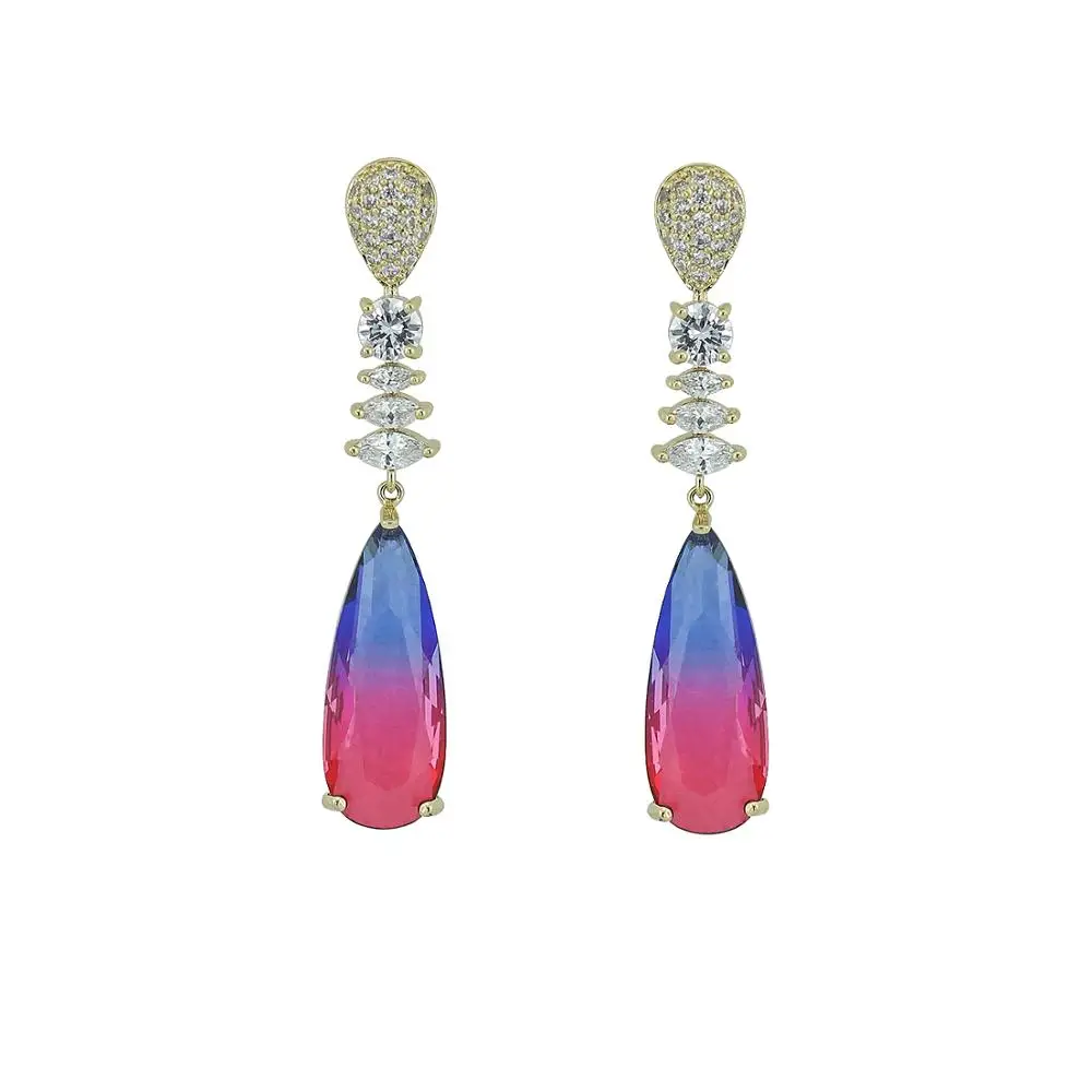 Gradient Cubic Zircon CZ Wedding Drop Dangle Earring for Bridal Women Girl Prom Party Jewelry Accessories CE10756
Gradient Cubic Zircon CZ Wedding Drop Dangle Earring for Bridal Women Girl Prom Party Jewelry Accessories CE10756