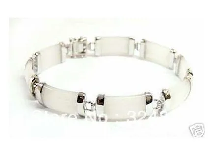 Браслет из настоящего серебра Белоснежки с нефритом|bracelet bar|bracelet ceramicbracelet phone |