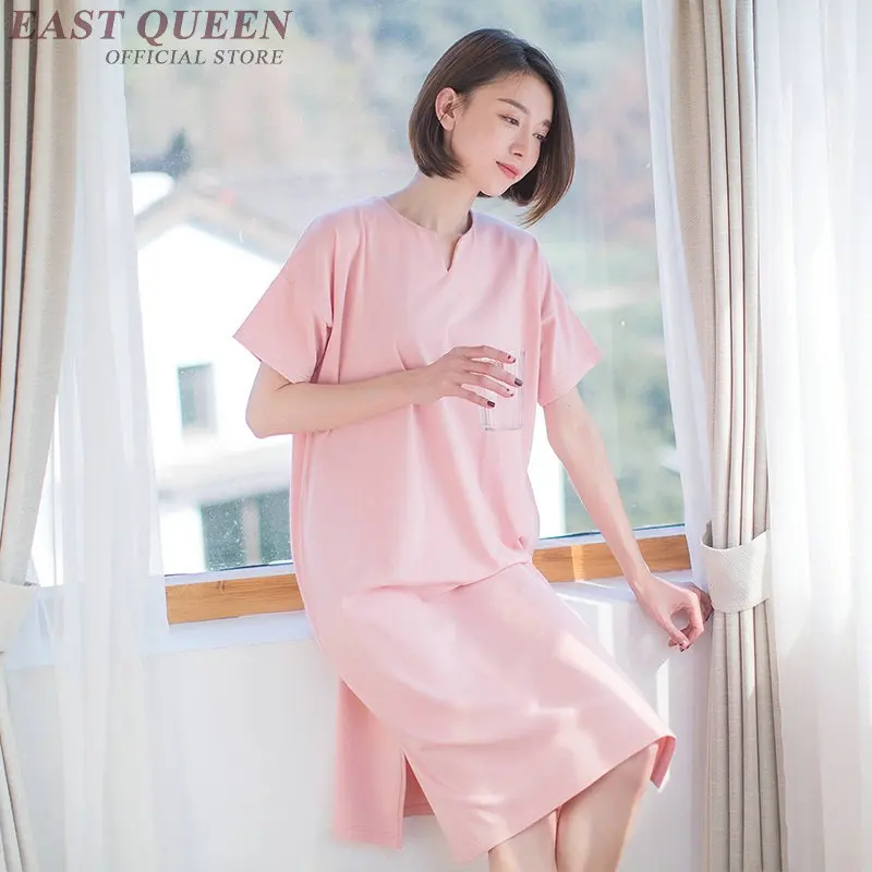 Summer women's sleepwear nightgowns short sleeve mid-calf solid nighty sleepwear dress round neck female sleep lounge DD966 L
Summer women's sleepwear nightgowns short sleeve mid-calf solid nighty sleepwear dress round neck female sleep lounge DD966 L