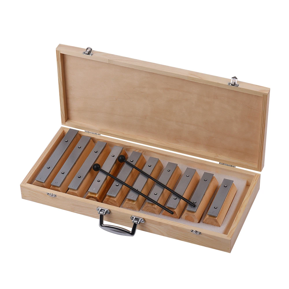 10 нот ксилофон Glockenspiel отсоединить тип дизайн ударный инструмент для