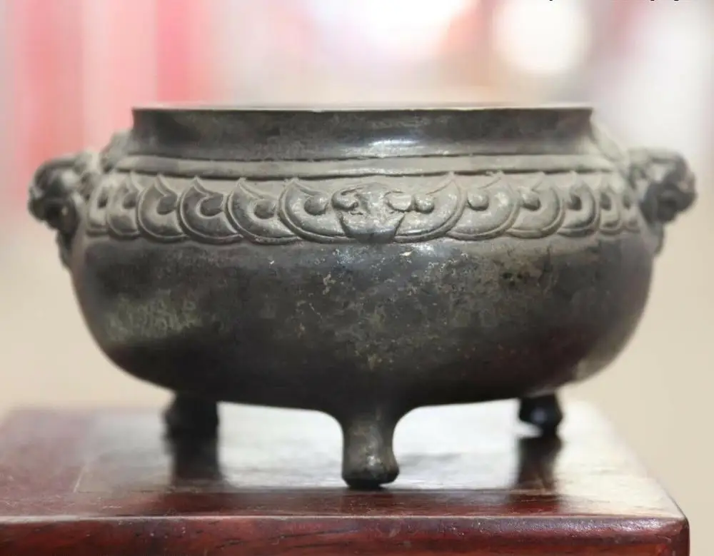 Old China Bronze Copper Lion Beast Head Incense Burner Censer Aromatherapy BN792
Old China Bronze Copper Lion Beast Head Incense Burner Censer Aromatherapy BN792