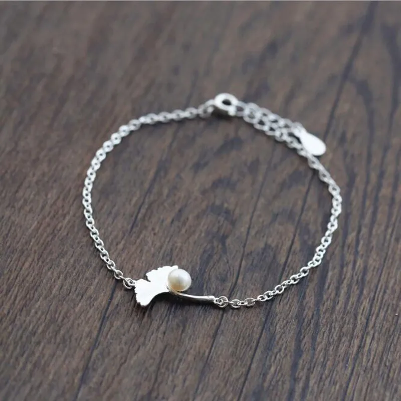 Hot High-quality Popular Silver Plated Jewelry Creative Blessing Wish Ginkgo Flower Pearl Female Bracelets SL016
Hot High-quality Popular Silver Plated Jewelry Creative Blessing Wish Ginkgo Flower Pearl Female Bracelets SL016