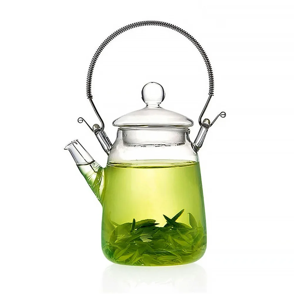 Clear Body Glass Teapot with Metal Handle High Quality Hot or Iced Flower Tea Water Beverages Teapot 500ml/ 17oz SH375
Clear Body Glass Teapot with Metal Handle High Quality Hot or Iced Flower Tea Water Beverages Teapot 500ml/ 17oz SH375
