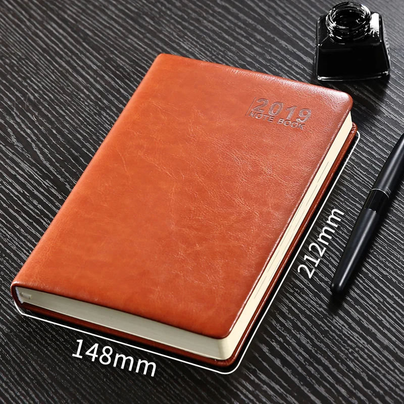 2019 thick leather business efficiency 25K high quality portable notebook 16K simple female creative hand book calendar notebook
2019 thick leather business efficiency 25K high quality portable notebook 16K simple female creative hand book calendar notebook