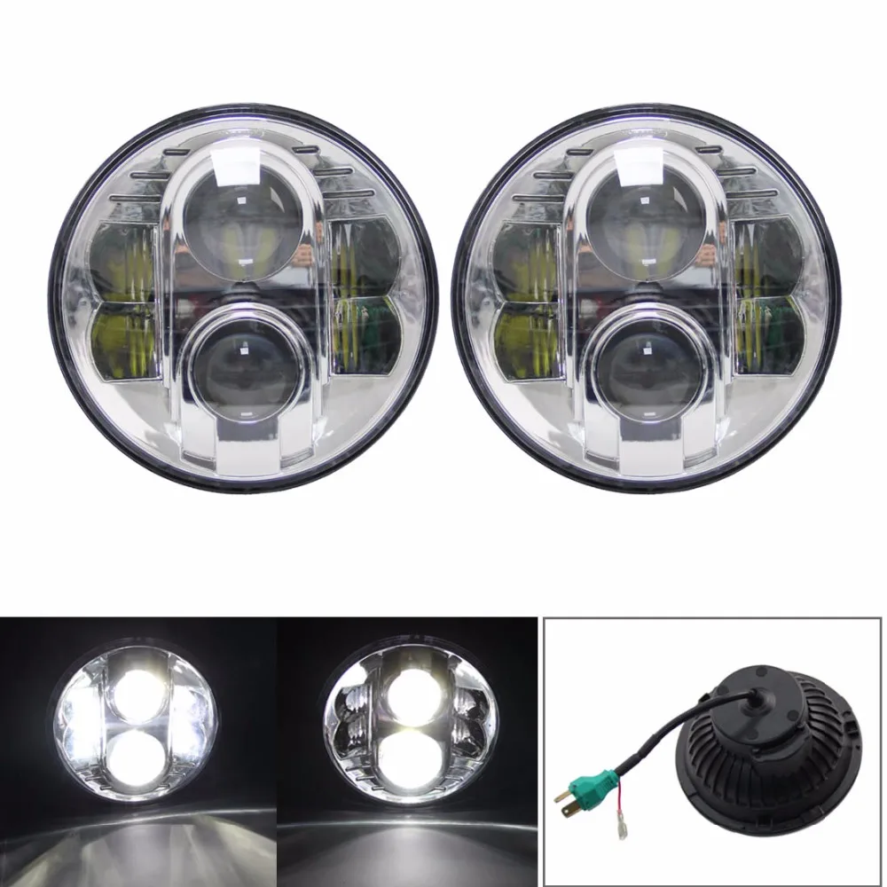 1 Pair 80W DRL Headlight 7 Inch Round LED Light High/Low Beam Headlamp for JE-EP Wr-angler 2007-2015 Jk Tj Fj Land Rove
1 Pair 80W DRL Headlight 7 Inch Round LED Light High/Low Beam Headlamp for JE-EP Wr-angler 2007-2015 Jk Tj Fj Land Rove