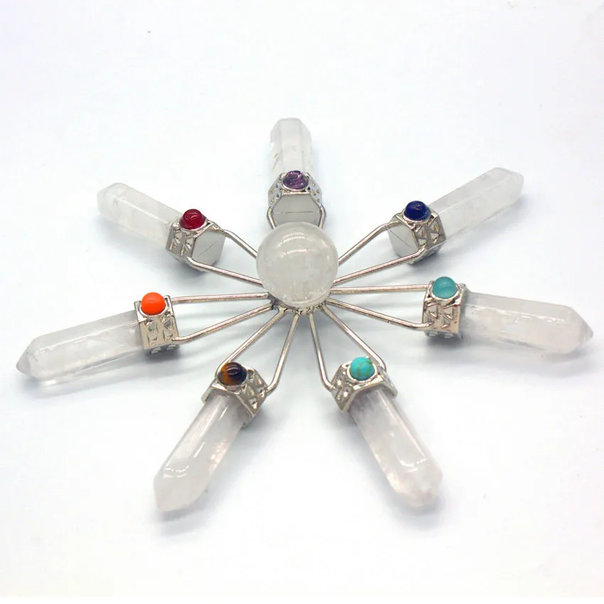 Trendy-beads Natural Rock Crystal Silver Plated Energy Transmitter Chakra Pendant For Valentine's Day
Trendy-beads Natural Rock Crystal Silver Plated Energy Transmitter Chakra Pendant For Valentine's Day