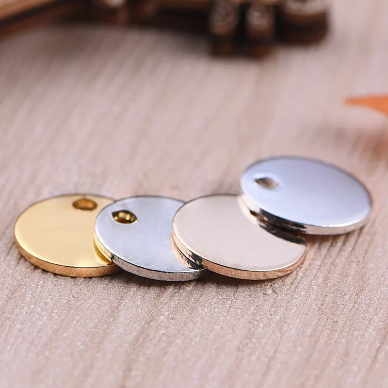 10pcs 11MM Brass Smooth Wafer Single Hole Round Disk End Charms Diy Earrings Bracelet Pendant Tag Jewelry Findings Accessories
10pcs 11MM Brass Smooth Wafer Single Hole Round Disk End Charms Diy Earrings Bracelet Pendant Tag Jewelry Findings Accessories