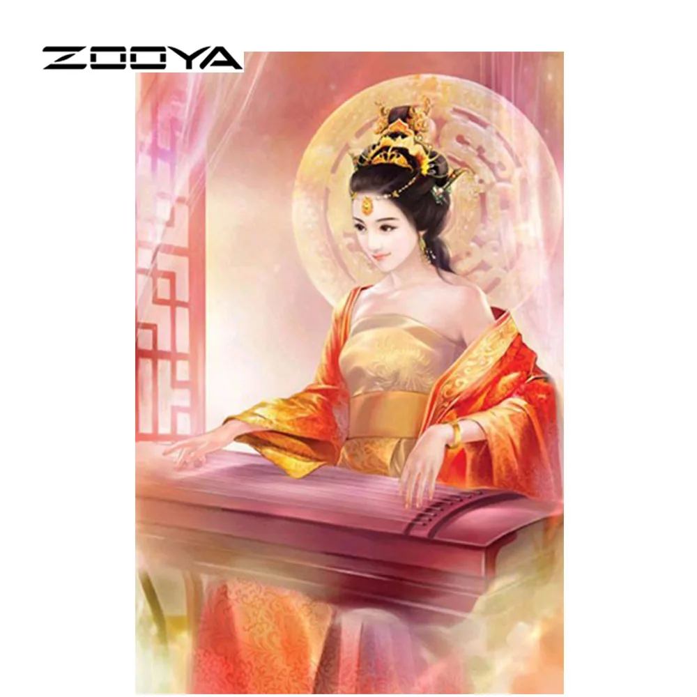 ZOOYA 5D DIY Алмазная картина Женская Вышивка крестиком мозаичный узор рукоделие для