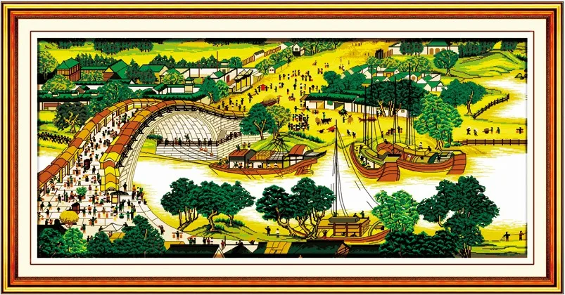 Риверсайд Сцена на Qingming Festival (4) (изысканное издание) набор крестиков Китайская печать вышивка сделай сам ручная работа рукоделие
Риверсайд Сцена на Qingming Festival (4) (изысканное издание) набор крестиков Китайская печать вышивка сделай сам ручная работа рукоделие