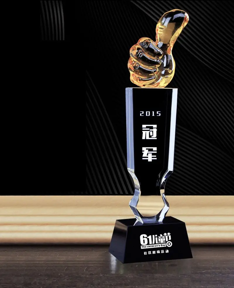 High quality! DIY 28CM K9 crystal trophy thumb trophy excellent staff trophy souvenir,Free shipping!
High quality! DIY 28CM K9 crystal trophy thumb trophy excellent staff trophy souvenir,Free shipping!