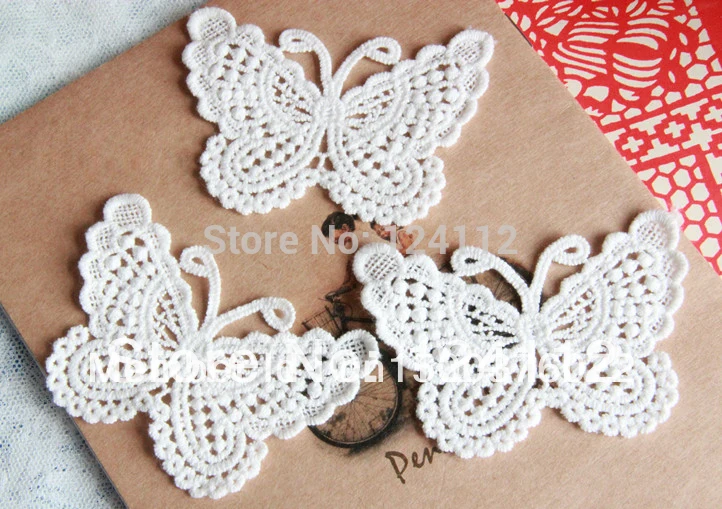 20 Pieces/Lot High Quality Beautiful Butterfly Appliques Off White Cotton Lace Patch
20 Pieces/Lot High Quality Beautiful Butterfly Appliques Off White Cotton Lace Patch
