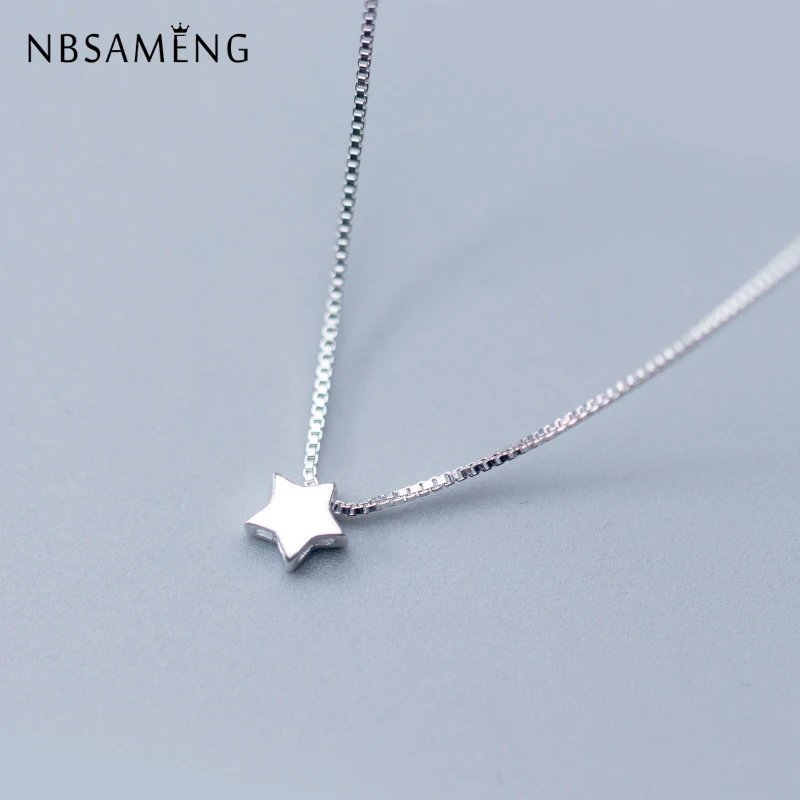 NBSAMENG Real 925 Sterling Silver Small Choker Star Necklaces & Pendants For Women Gift DIY Fine Jewelry Bijoux Collier
NBSAMENG Real 925 Sterling Silver Small Choker Star Necklaces & Pendants For Women Gift DIY Fine Jewelry Bijoux Collier