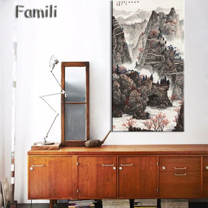 Huge Size Canvas Print Painting, Classic Chinese Ink painting Landscapes Large Size Wall Picture For Living Room Home Decor-9
Huge Size Canvas Print Painting, Classic Chinese Ink painting Landscapes Large Size Wall Picture For Living Room Home Decor-9