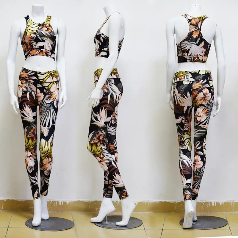 Summer Fitness Two Piece Set High Quality Sporting Clothes For Women Push Up Padded Top And High Waist Fitness Pants Tracksuit
Summer Fitness Two Piece Set High Quality Sporting Clothes For Women Push Up Padded Top And High Waist Fitness Pants Tracksuit