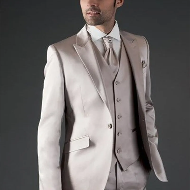 Новейший дизайн пальто и брюк, серебристо-серый атласный деловой мужской костюм, облегающий смокинг для выпускного вечера, простой современный Блейзер на заказ, мужские костюмы из 3 предметов
Новейший дизайн пальто и брюк, серебристо-серый атласный деловой мужской костюм, облегающий смокинг для выпускного вечера, простой современный Блейзер на заказ, мужские костюмы из 3 предметов