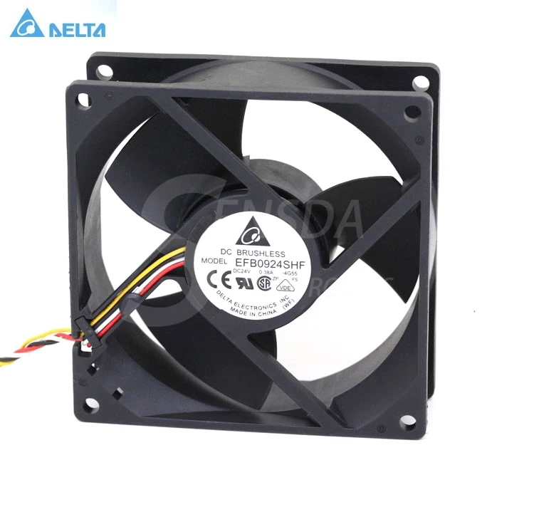 for delta EFB0924SHF 9032 9cm 90mm DC 24V 0.38A server inverter case axial Cooling Fans
for delta EFB0924SHF 9032 9cm 90mm DC 24V 0.38A server inverter case axial Cooling Fans