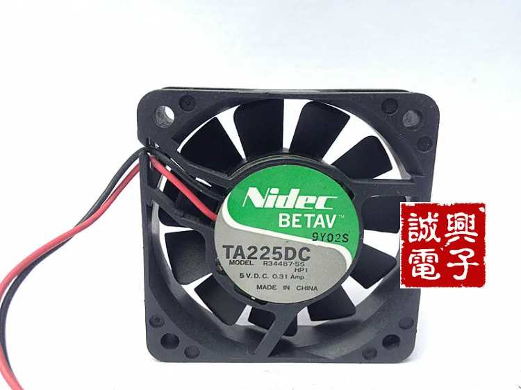 Двухшариковый охлаждающий вентилятор для nidec ta225dc r34487-55 5v 0.31a 6015 6 см | Компьютеры и