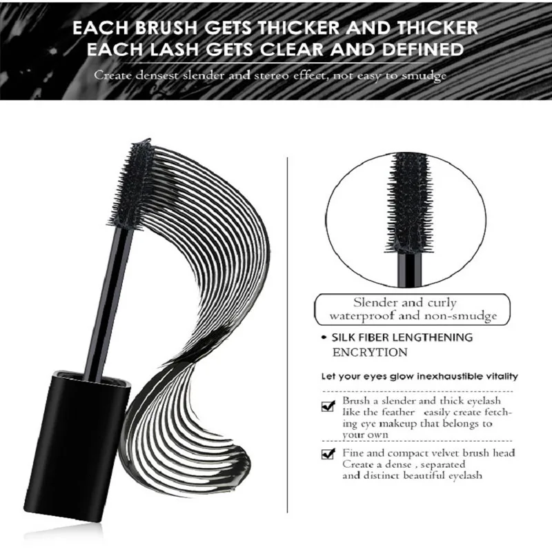 Makeup 4D Natural Fiber Lash Mascara Waterproof Curling Mascara Eyelash Extension Black Thick Lengthening Eye Lashes Cosmetics
Makeup 4D Natural Fiber Lash Mascara Waterproof Curling Mascara Eyelash Extension Black Thick Lengthening Eye Lashes Cosmetics
