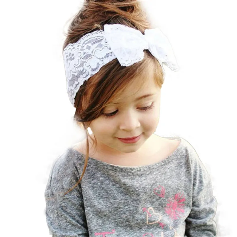 Повязка на голову для девочек новая модная кружевная детская лента волос