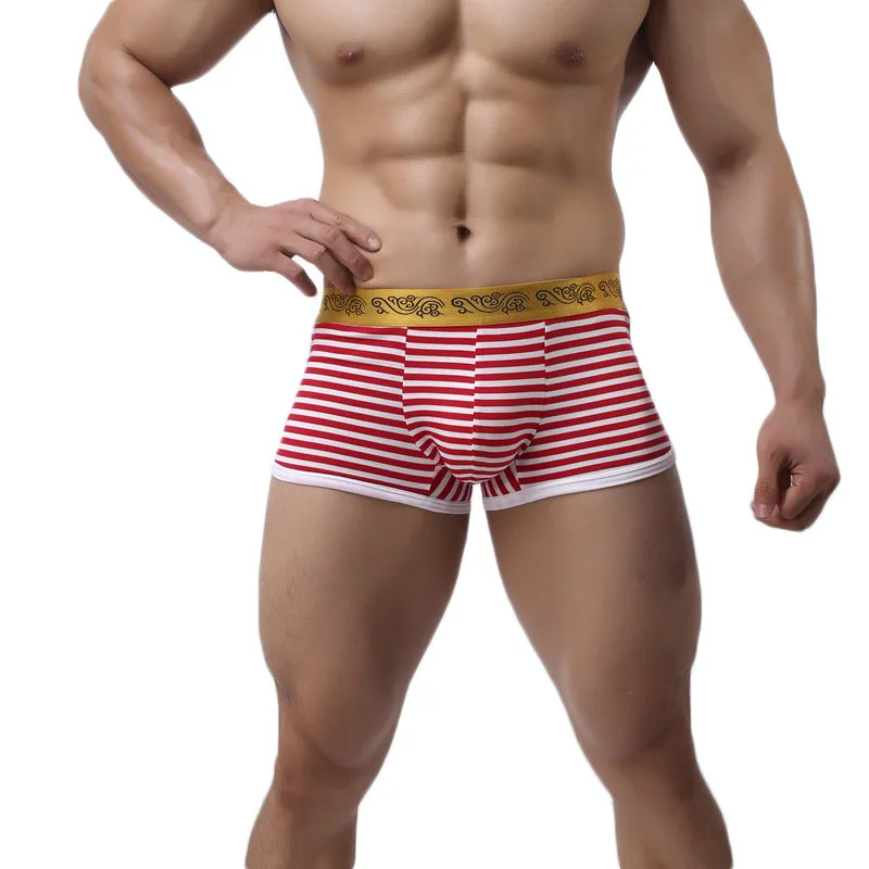 Fashion Sexy Underwear Men's Boxer Modal Striped Soft Male Underwear Boxers Black Red Blue Fringe Underpants Breathable Boxers
Fashion Sexy Underwear Men's Boxer Modal Striped Soft Male Underwear Boxers Black Red Blue Fringe Underpants Breathable Boxers