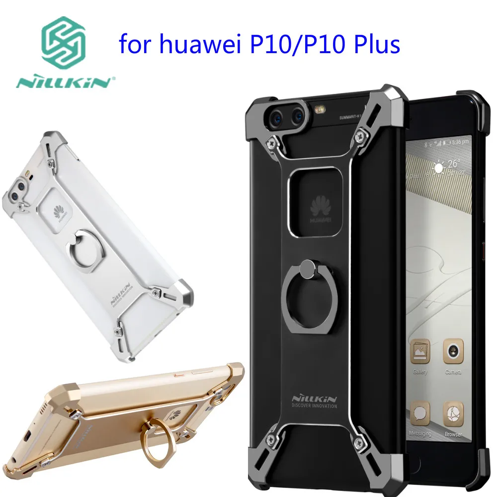 Чехол подставка для телефона huawei p10 plus Nillkin Barde металлическая жесткая задняя
