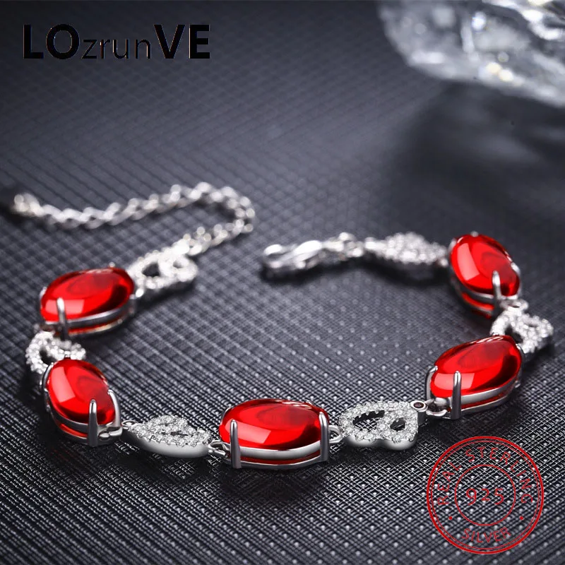 LOZRUNVE Оригинал 2018 бренд S925 стерлингов Серебряные ювелирные изделия элегантные