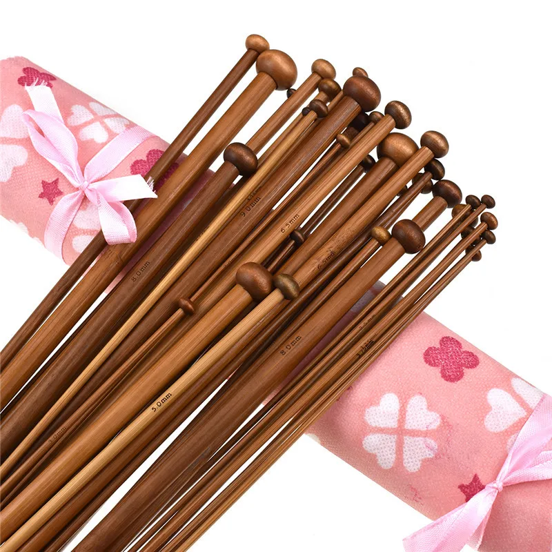 36Pcs Bamboo Knitting Needles Set 18 Sizes 2.0mm-10.0mm Single Point Yarn Weave Knitting Needles Hooks Kit With Sewing Accessory
36Pcs Bamboo Knitting Needles Set 18 Sizes 2.0mm-10.0mm Single Point Yarn Weave Knitting Needles Hooks Kit With Sewing Accessory
