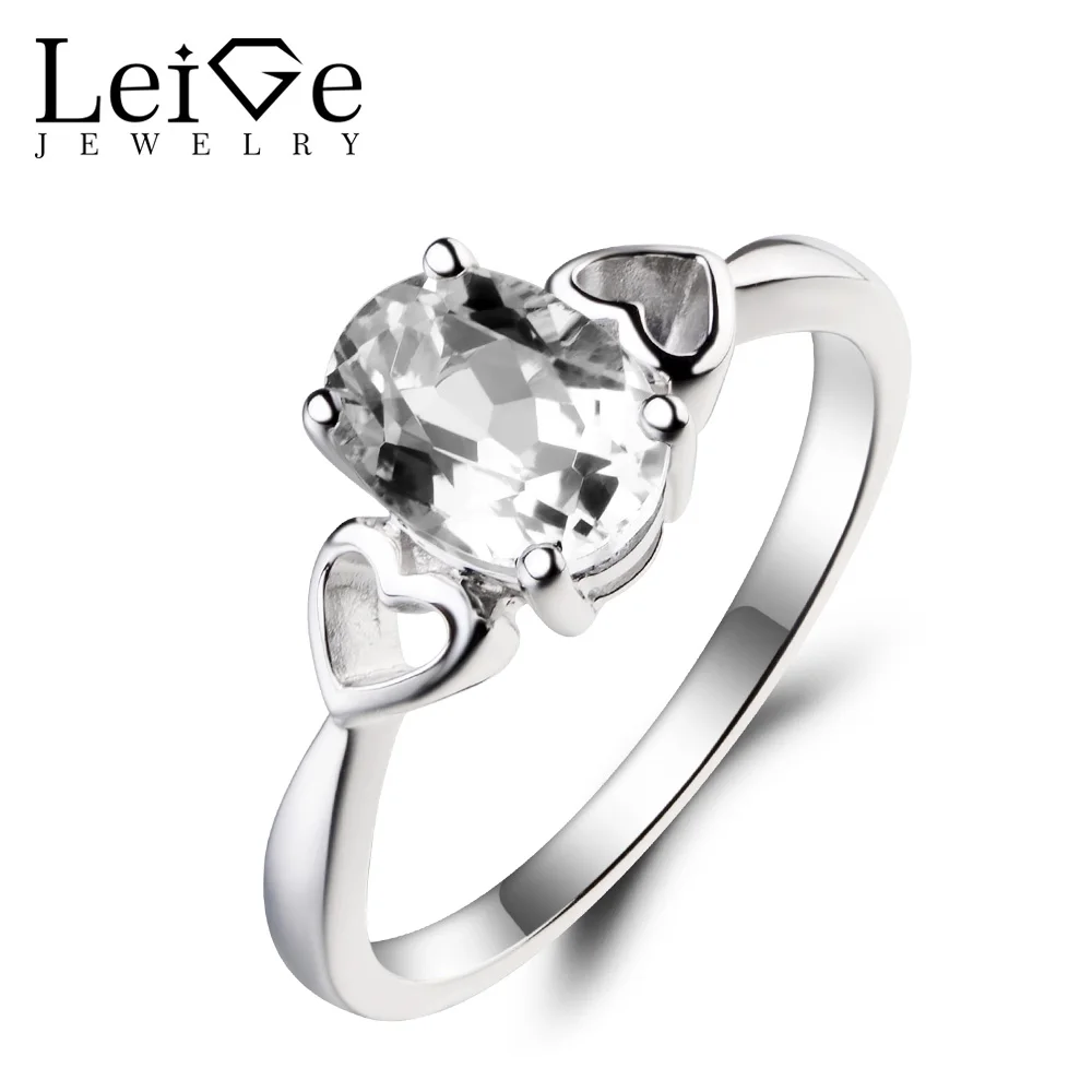Leige Jewelry Solitaire Ring Natural White Topaz Ring Wedding Ring Gemstone 925 Sterling Silver Ring November Birthstone Gifts
Leige Jewelry Solitaire Ring Natural White Topaz Ring Wedding Ring Gemstone 925 Sterling Silver Ring November Birthstone Gifts