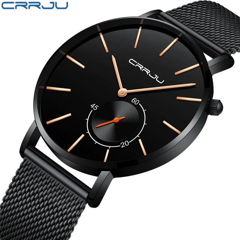Origina Brand CRRJU Men's Watch Ultra Thin Stainless Steel Wrist Watch Male Clock Sport Watch Men Watches saat relogio masculino
Origina Brand CRRJU Men's Watch Ultra Thin Stainless Steel Wrist Watch Male Clock Sport Watch Men Watches saat relogio masculino