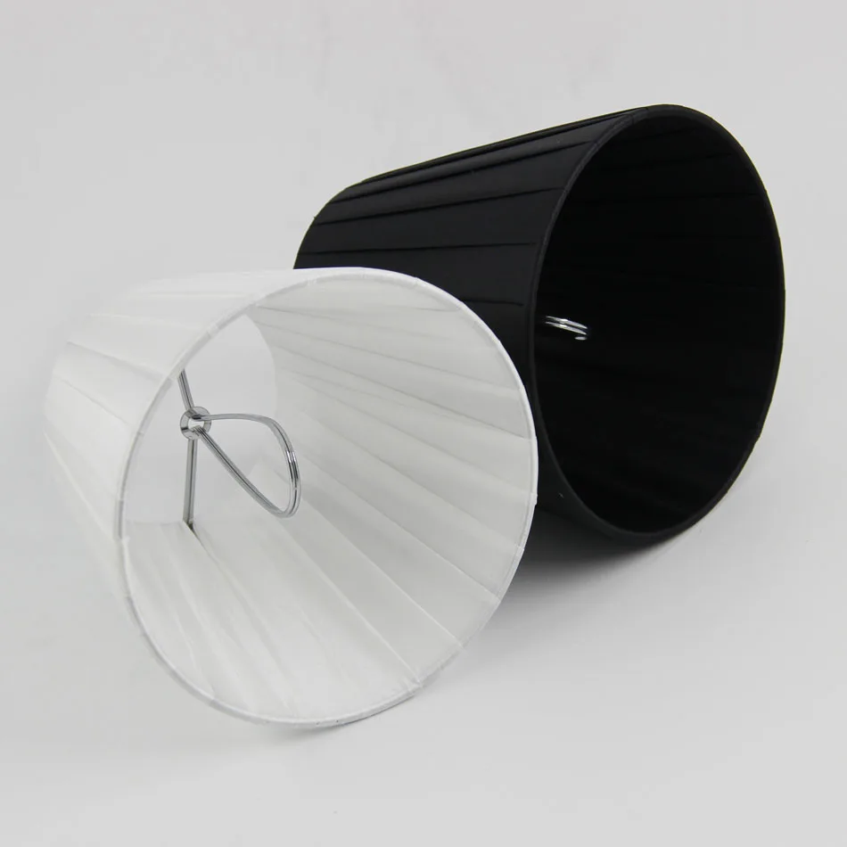 DIA 13cm/ 5.12 Inch Home Collection Chandelier Lamp Shade,White/Black Color,Side Pleat Fabric,Clip On
DIA 13cm/ 5.12 Inch Home Collection Chandelier Lamp Shade,White/Black Color,Side Pleat Fabric,Clip On
