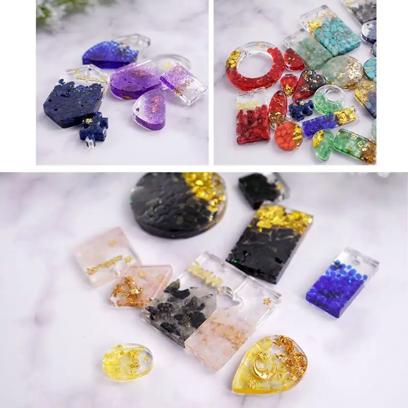 4Pcs Silicone Resin Mold Jewelry Pendant Mold Kit Necklace Bracelet Jewelry DIY Tool Kits
4Pcs Silicone Resin Mold Jewelry Pendant Mold Kit Necklace Bracelet Jewelry DIY Tool Kits