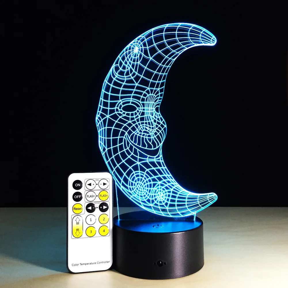 Lovely Moon 3D LED Night Light Colorful Remote Touch Table Desk Lamp Xmas Gift Bedroom Decor
Lovely Moon 3D LED Night Light Colorful Remote Touch Table Desk Lamp Xmas Gift Bedroom Decor