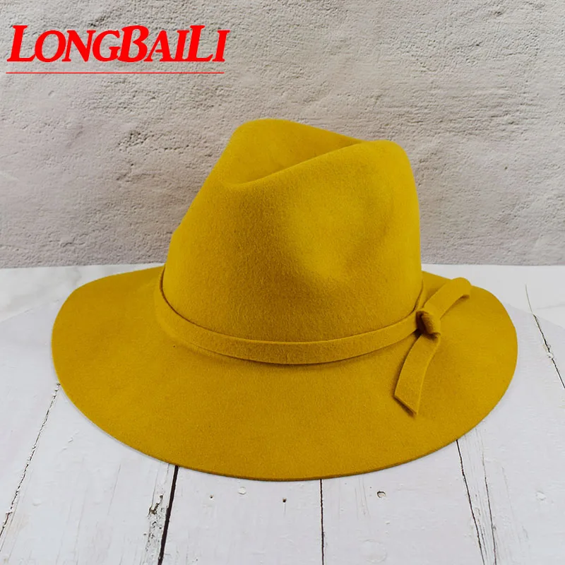 Женская фетровая шляпа LongBaiLi, зимняя повседневная фетровая шляпа с широкими полями, бесплатная доставка, SDDW011
Женская фетровая шляпа LongBaiLi, зимняя повседневная фетровая шляпа с широкими полями, бесплатная доставка, SDDW011