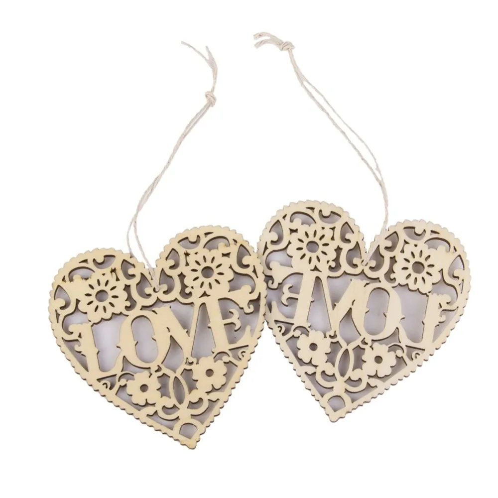 10pcs LOVE Heart Wooden Embellishments Crafts Pendant Wooden Heart Hanging Crafts Wedding Decor
10pcs LOVE Heart Wooden Embellishments Crafts Pendant Wooden Heart Hanging Crafts Wedding Decor
