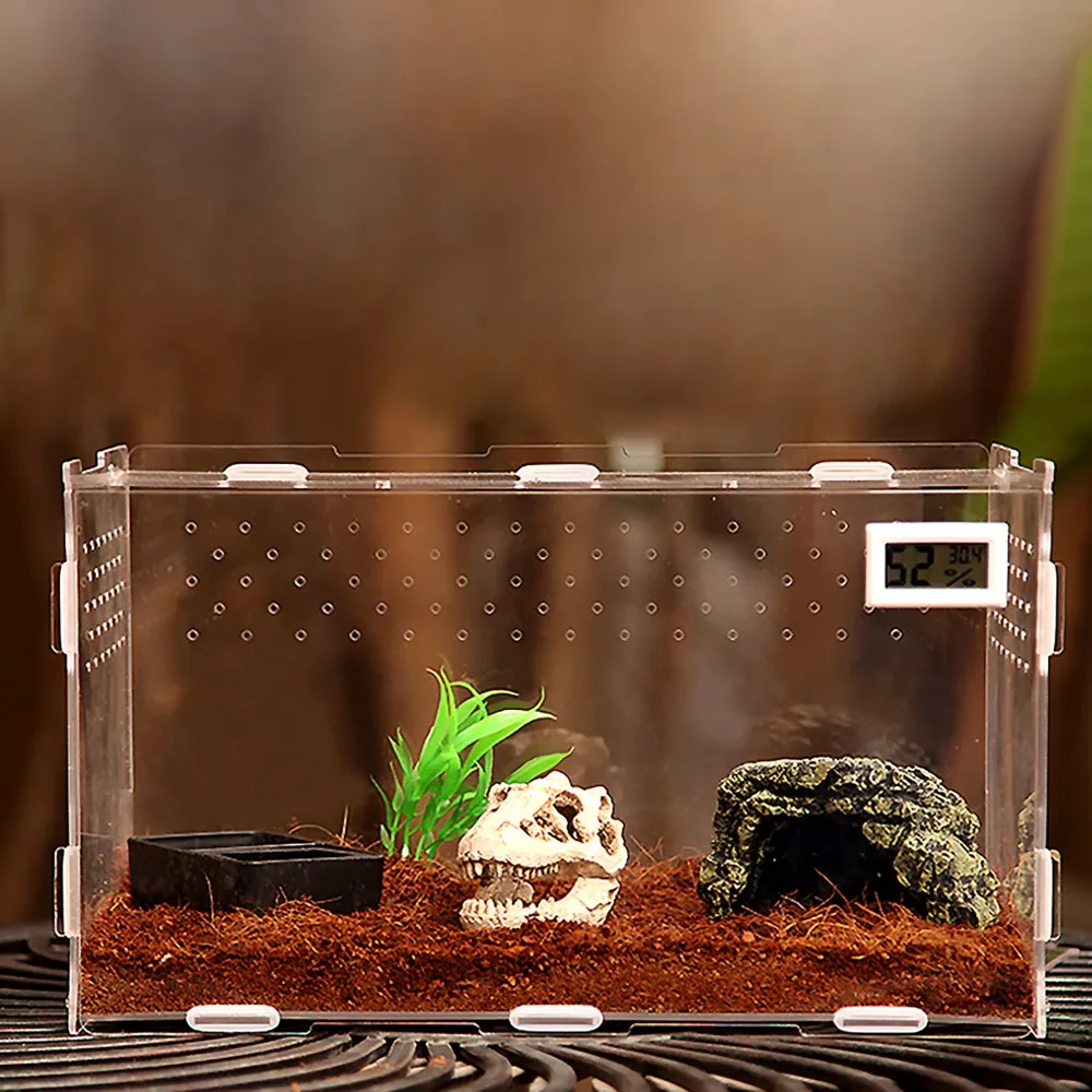 Террариум Vivarium Kit с магнитной защелкой, водная миска, искусственный растение для Gecko Ящерица, змея, тарантула, рептилия, акриловое
Террариум Vivarium Kit с магнитной защелкой, водная миска, искусственный растение для Gecko Ящерица, змея, тарантула, рептилия, акриловое