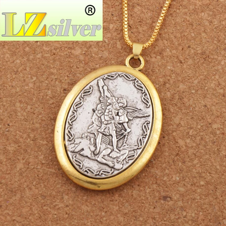 Catholic Patron Saint Pendant Michael St. Michael the Archangel 2inch Pendant Necklace 24 Chain N1779
Catholic Patron Saint Pendant Michael St. Michael the Archangel 2inch Pendant Necklace 24 Chain N1779
