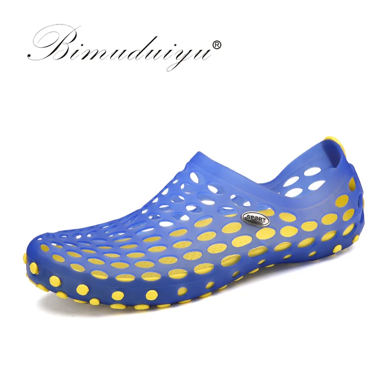 BIMUDUIYU Brand Men Summer Beach Shoes Casual Men Sandals Fashion Plastic Sandals Male Cave Wading Water Shoes Sandals
BIMUDUIYU Brand Men Summer Beach Shoes Casual Men Sandals Fashion Plastic Sandals Male Cave Wading Water Shoes Sandals