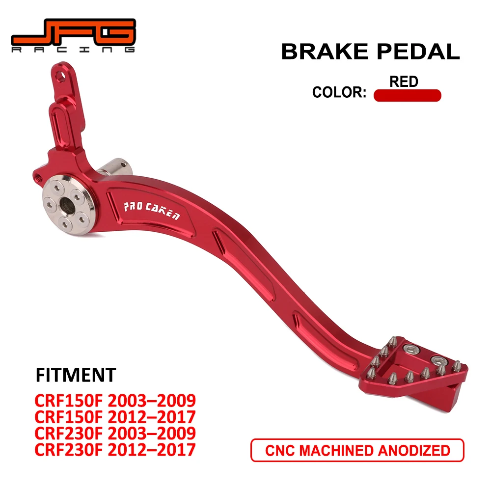 Motorcycle Motocross Red Rear Foot Brake Pedal Lever For HONDA CRF150F CRF230F 2003 2004 2005 2006 2007 2008 2009 2012-2017
Motorcycle Motocross Red Rear Foot Brake Pedal Lever For HONDA CRF150F CRF230F 2003 2004 2005 2006 2007 2008 2009 2012-2017