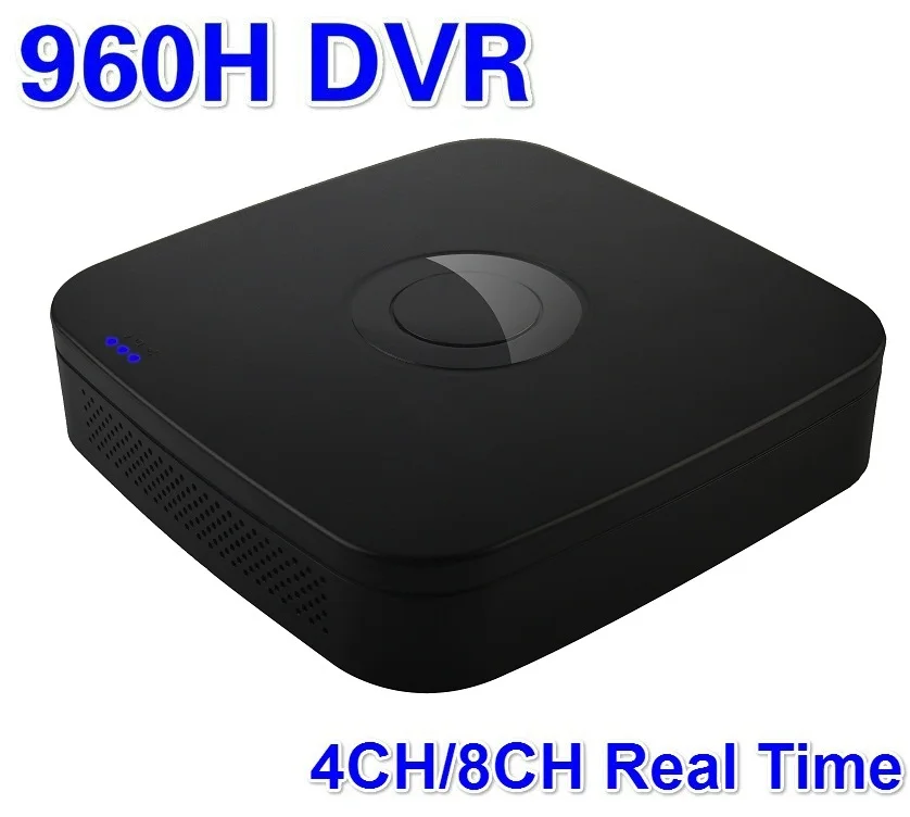 4 безопасности 4CH / 8CH 960 H DVR H.264 полный D1 реальном времени запись воспроизведение